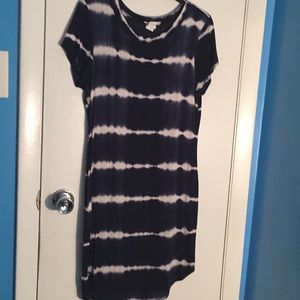 Blue and White Dress